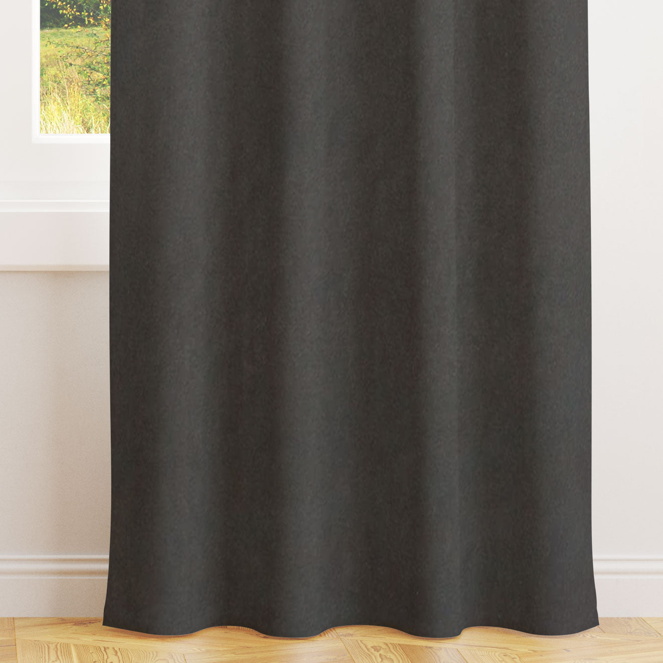 Alvar Gunmetal Velvet Curtains