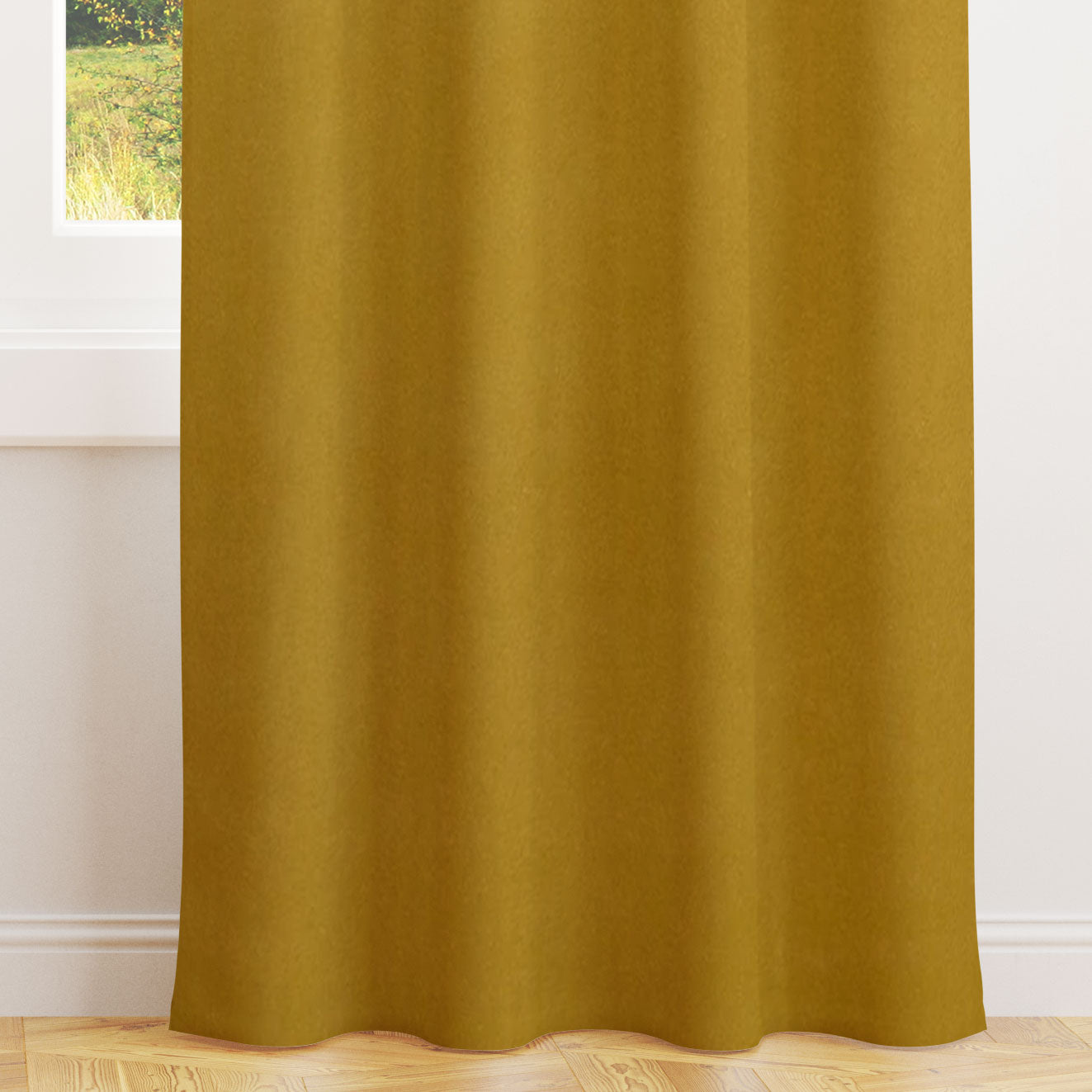 Alvar Honey Velvet Curtains
