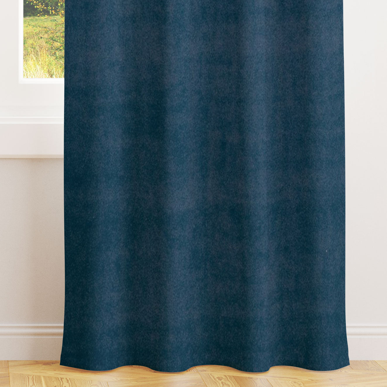 Alvar Indigo Velvet Curtains