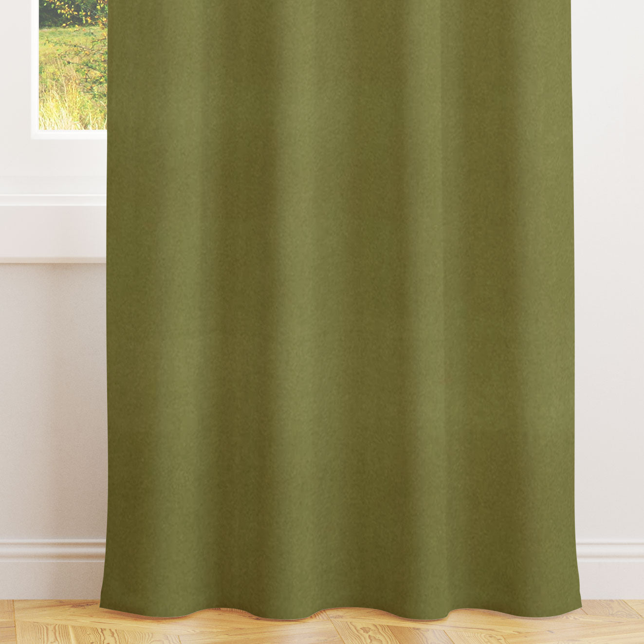 Alvar Leaf Velvet Curtains