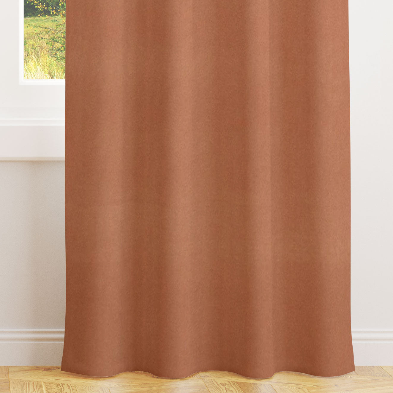 Alvar Tamarind Velvet Curtains