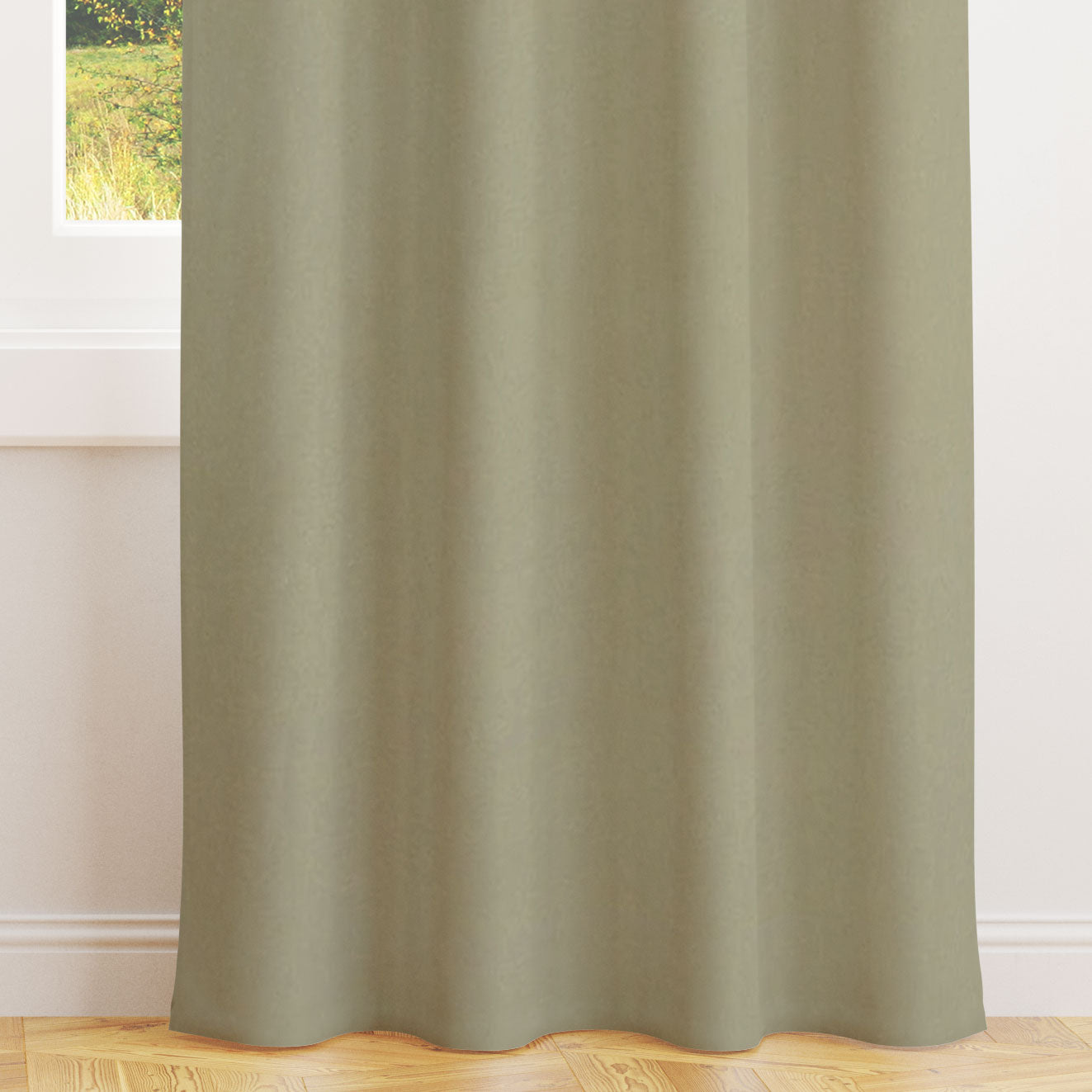 Alvar Thyme Velvet Curtains
