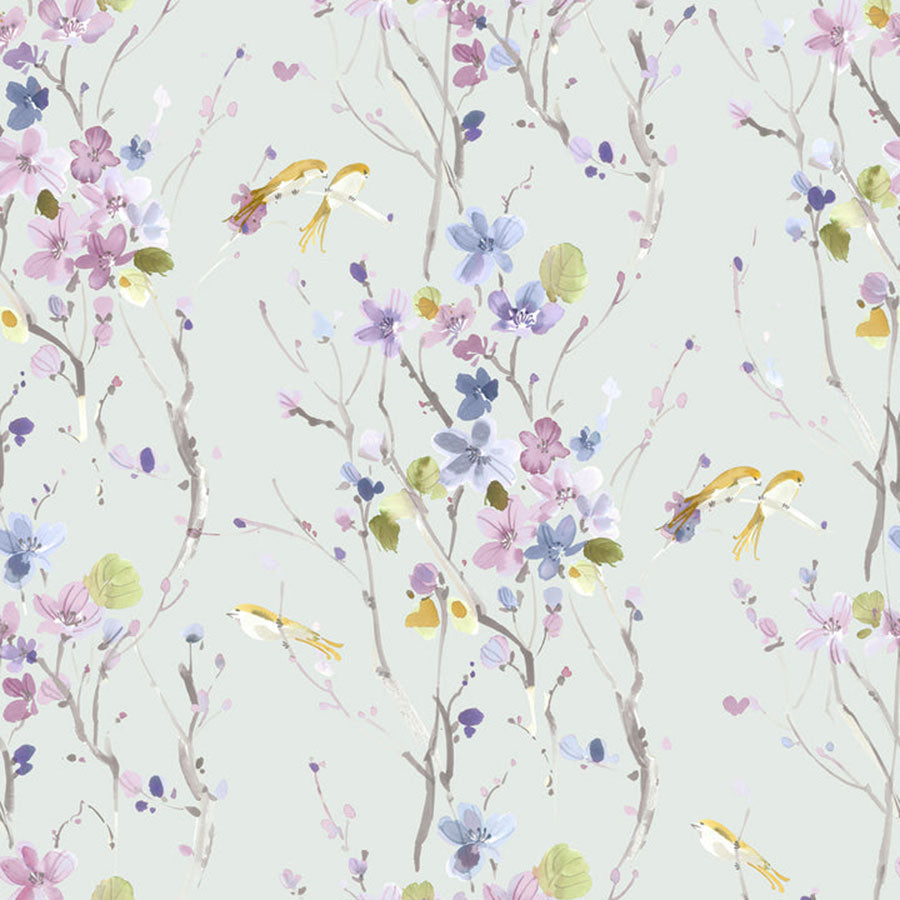 Armathwaite Violet Duck Egg Curtains