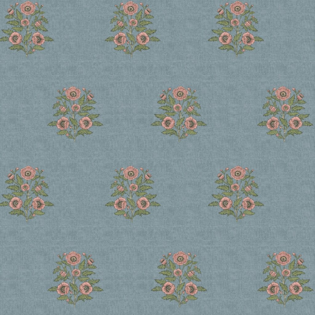 Alscot Rose Roman Blind