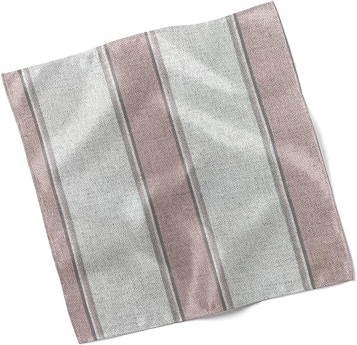 Set of 4 Willow Wide Blush Stripe Design Fabric Napkins
