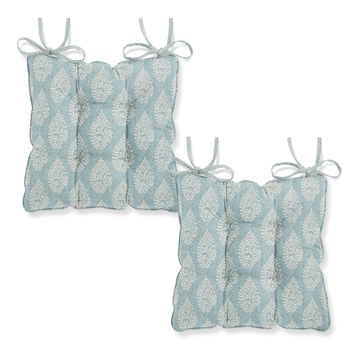 Bagru Azure Chair Seat Pad