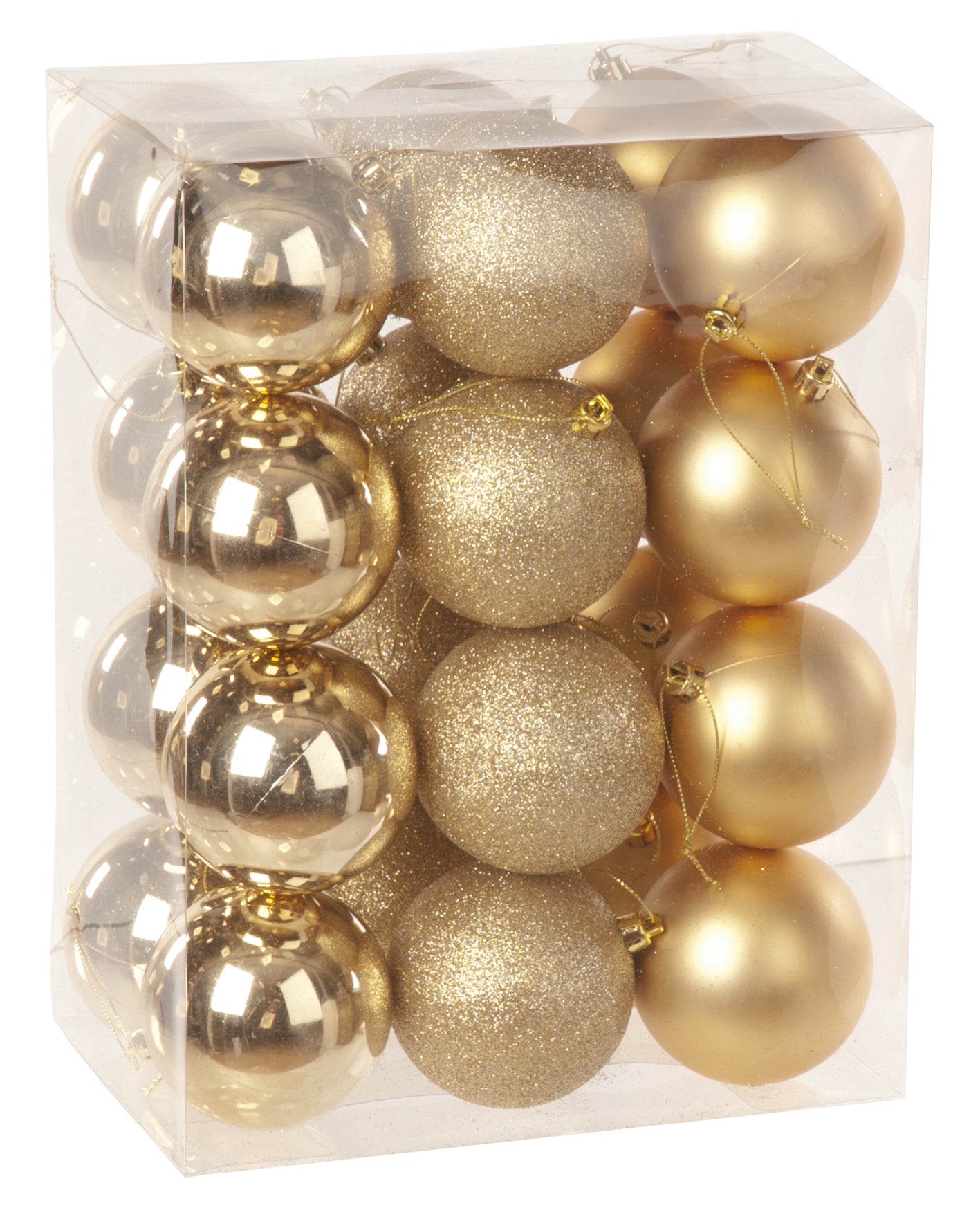 Petite Mixed Champagne Christmas Baubles