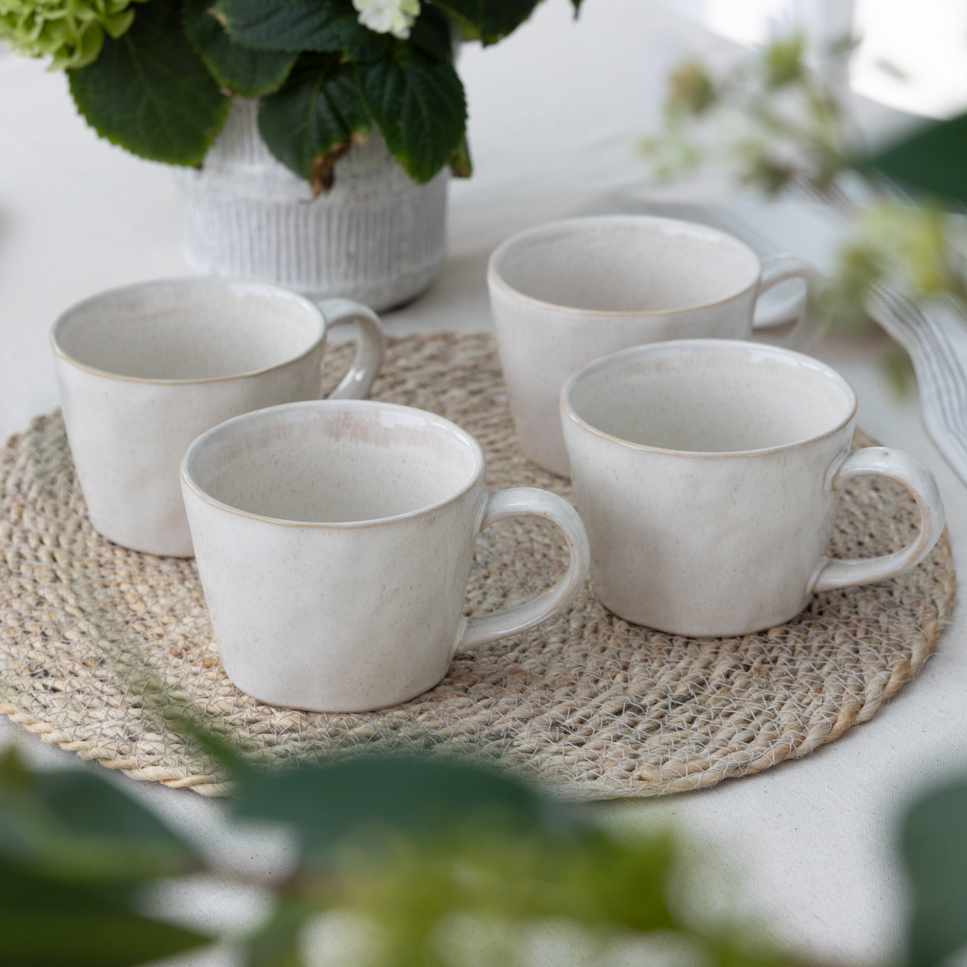 Beige Mugs Set of 4