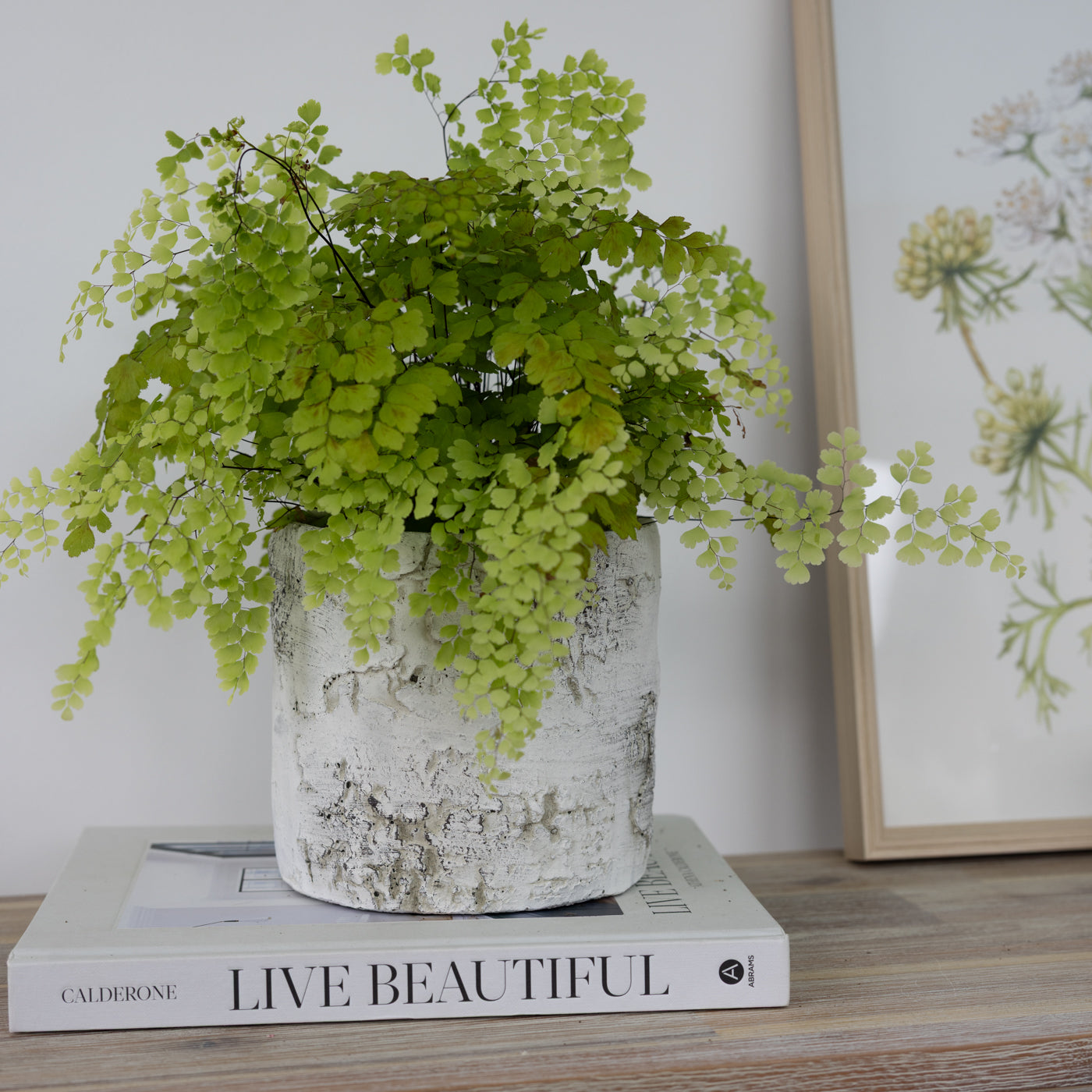 Silver Birch Look Planter