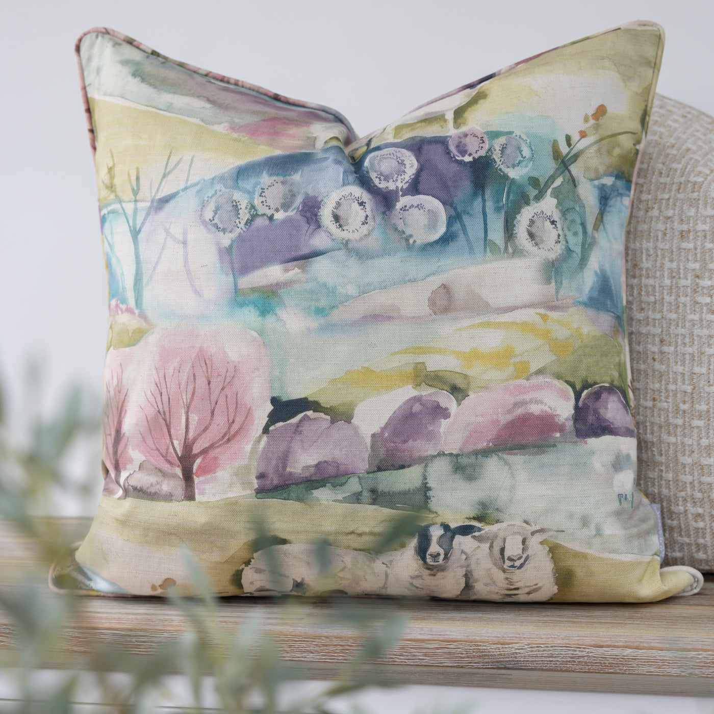 Buttermere Sweetpea Sheep Cushion Cover