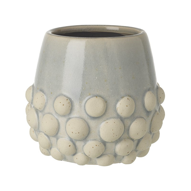 Grey Ceramic Bobble Pot