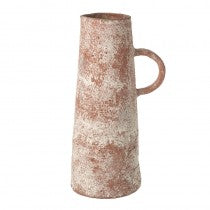 Med Tall Brown Rustic Terracotta Jug