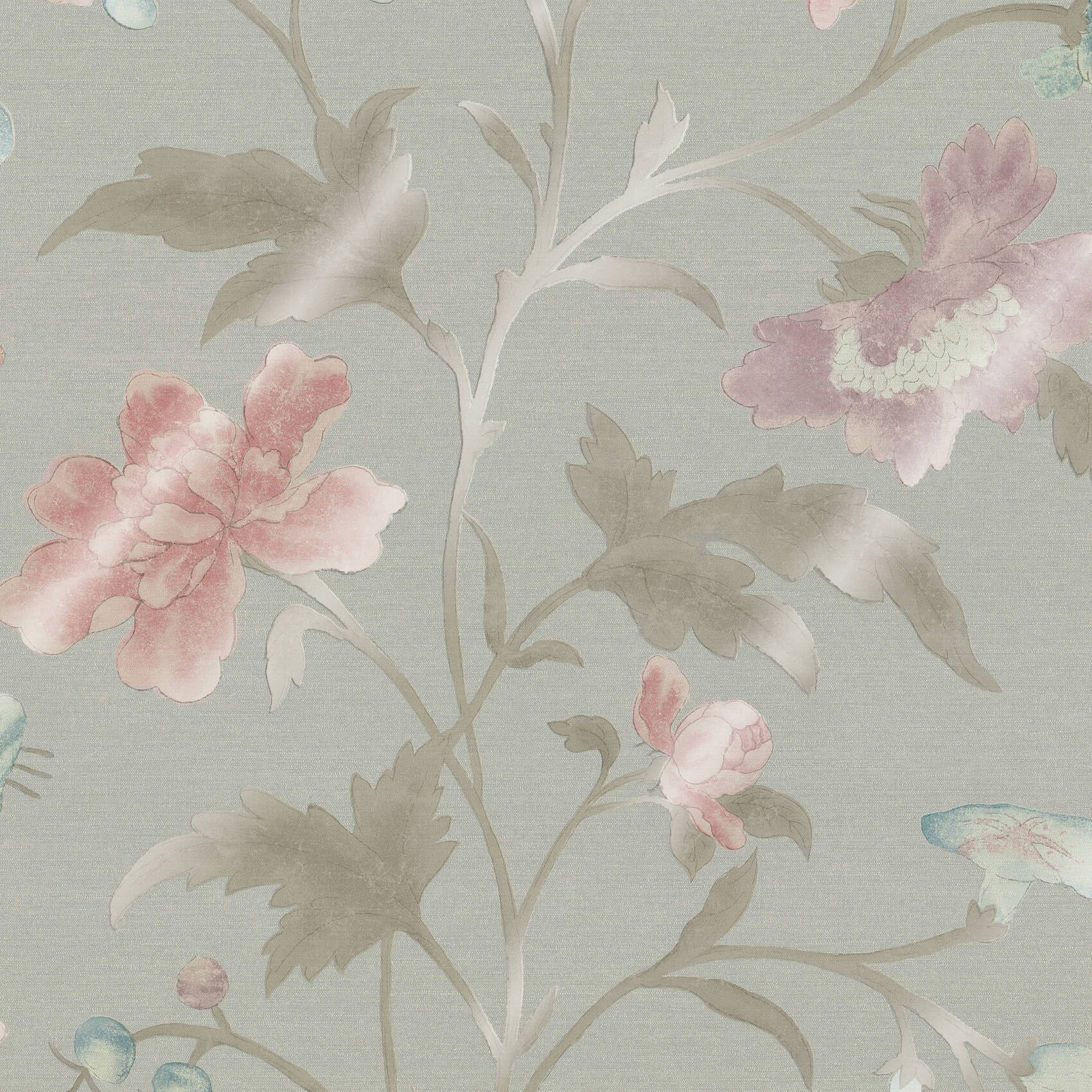Little Greene China Rose Wallpaper - FrenchGreyLustre