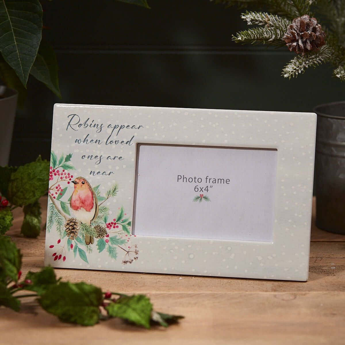 Christmas Robins Appear Photo Frame
