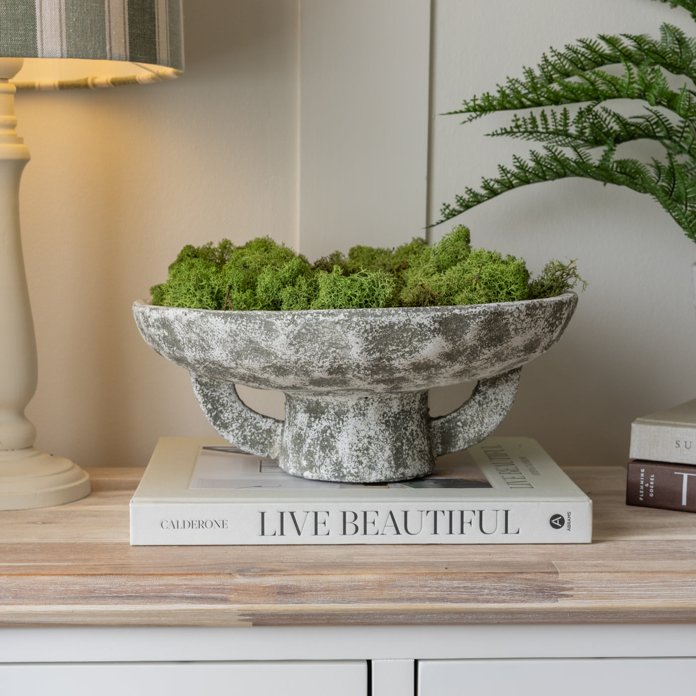 Distressed Footed Bowl