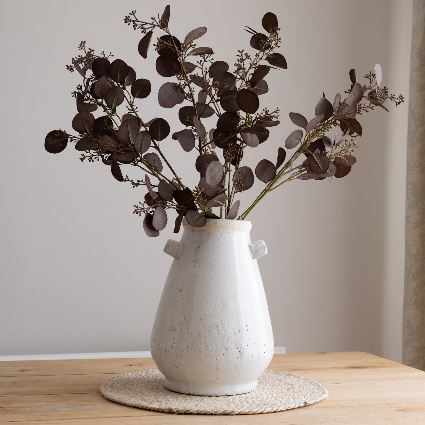 Deep Aubergine Eucalyptus Spray