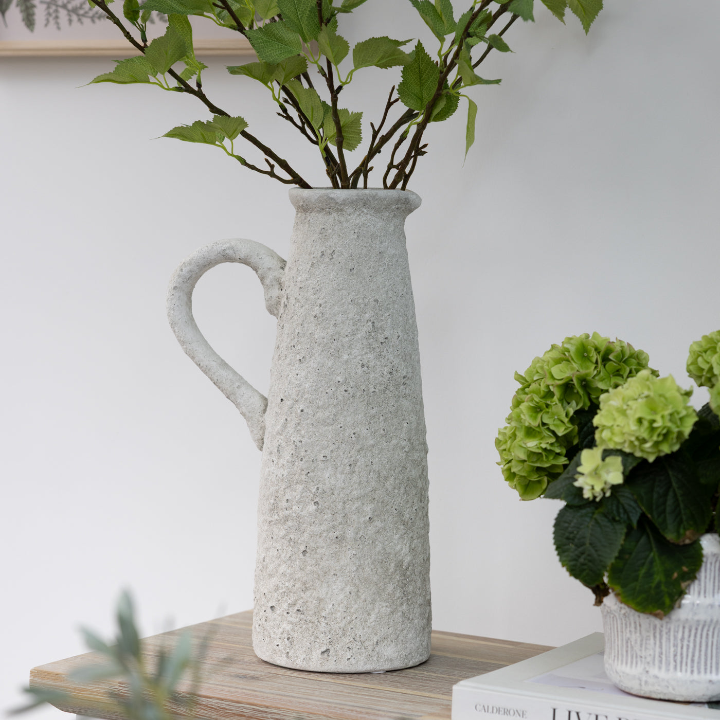 Tall Rustic Stone Effect Jug