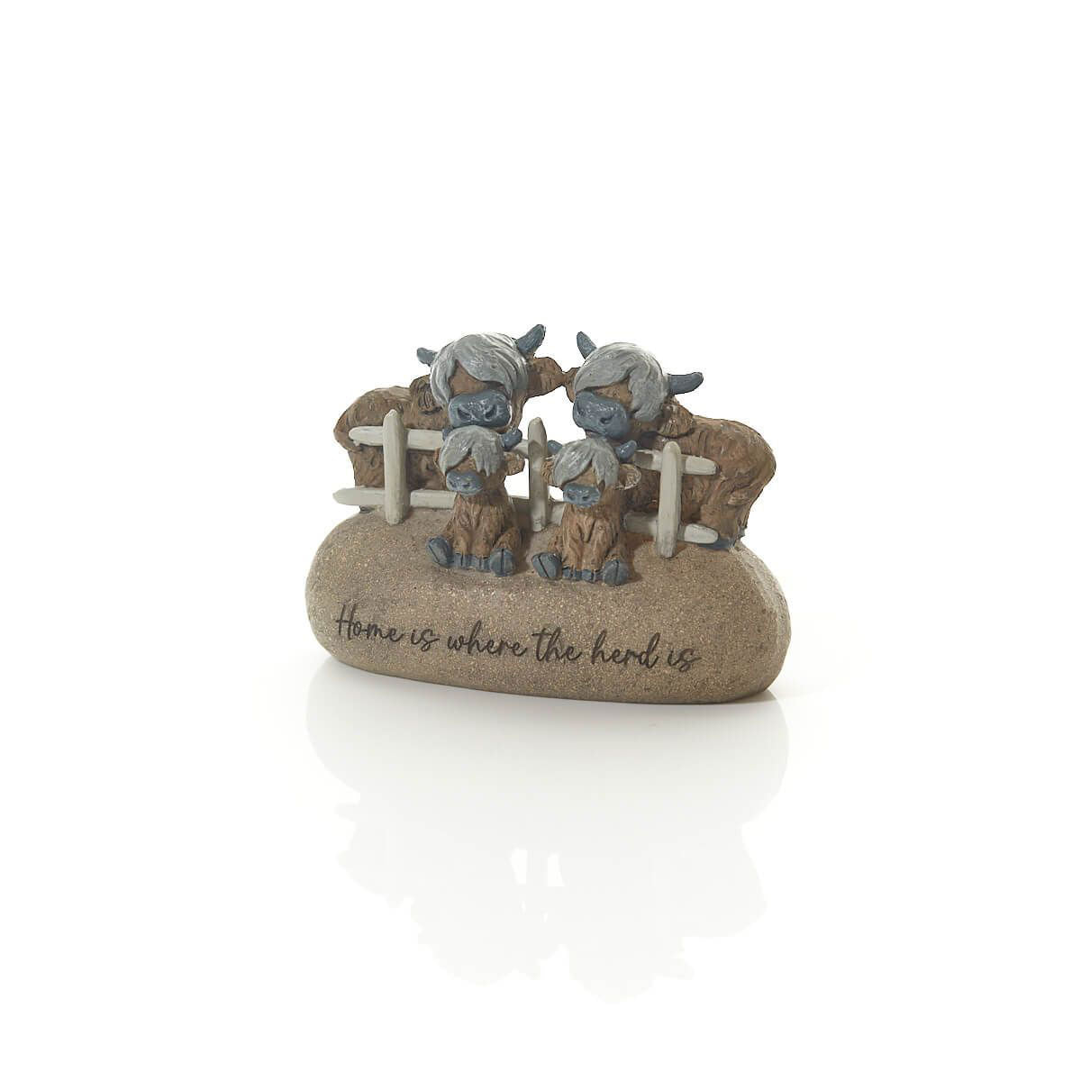 Dougal Highland Cow Family Home Ornament