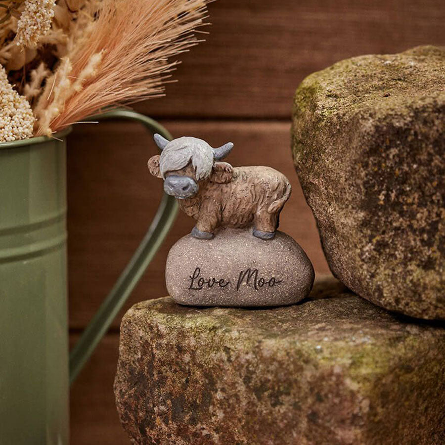 Dougal Highland Cow Love Moo Ornament