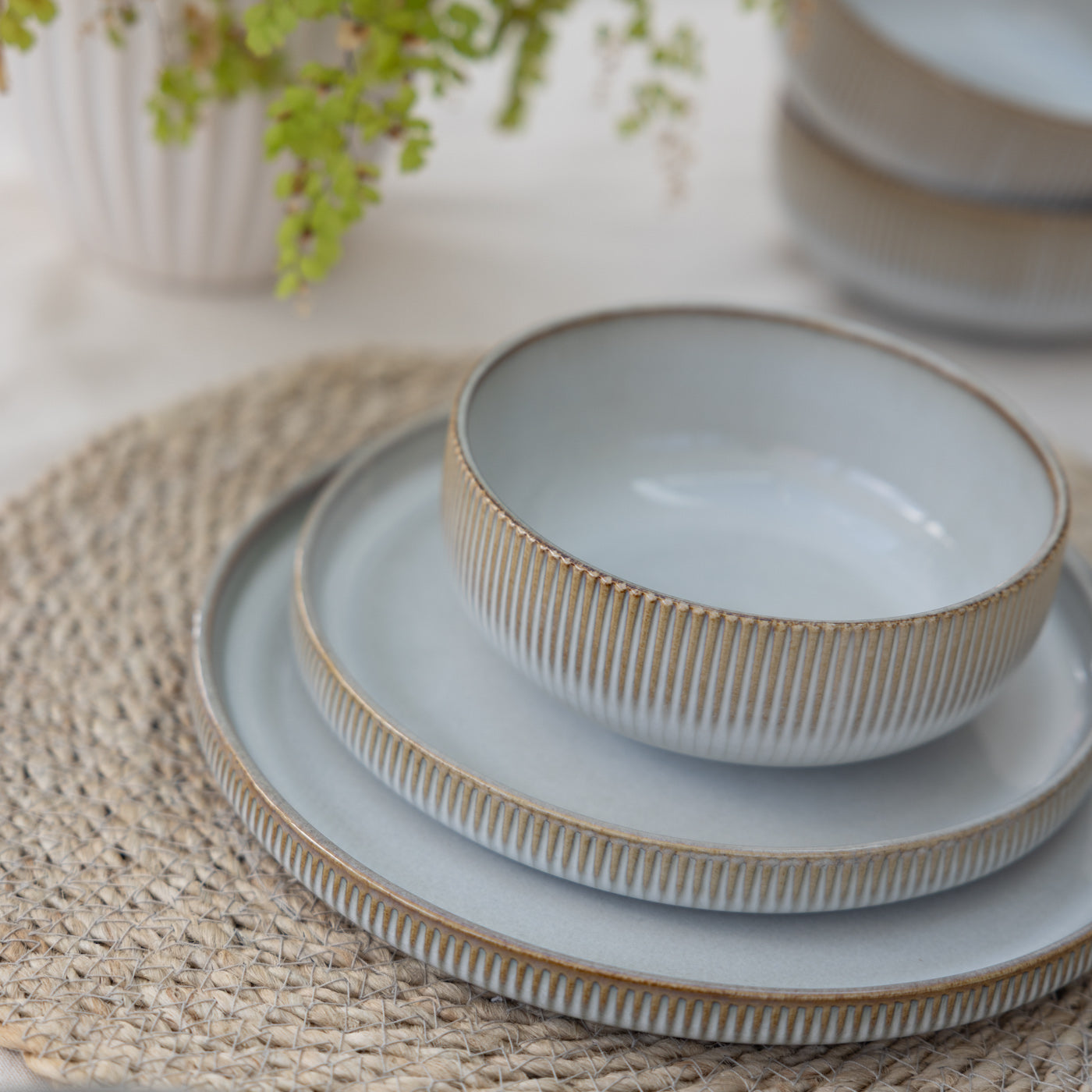 Dune Stripe Dinner Set | 12 Pieces