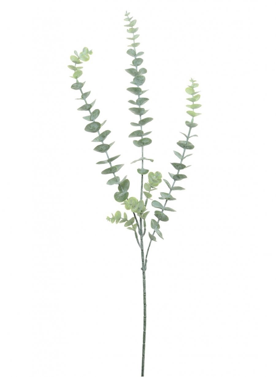 Faux Natural Green Dusted Eucalyptus Spray