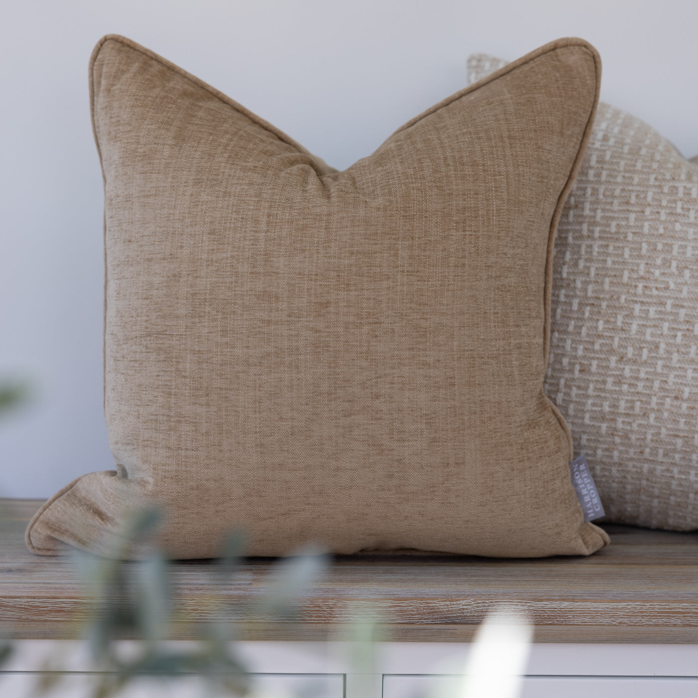 Fielding Caramel Chenille Cushion