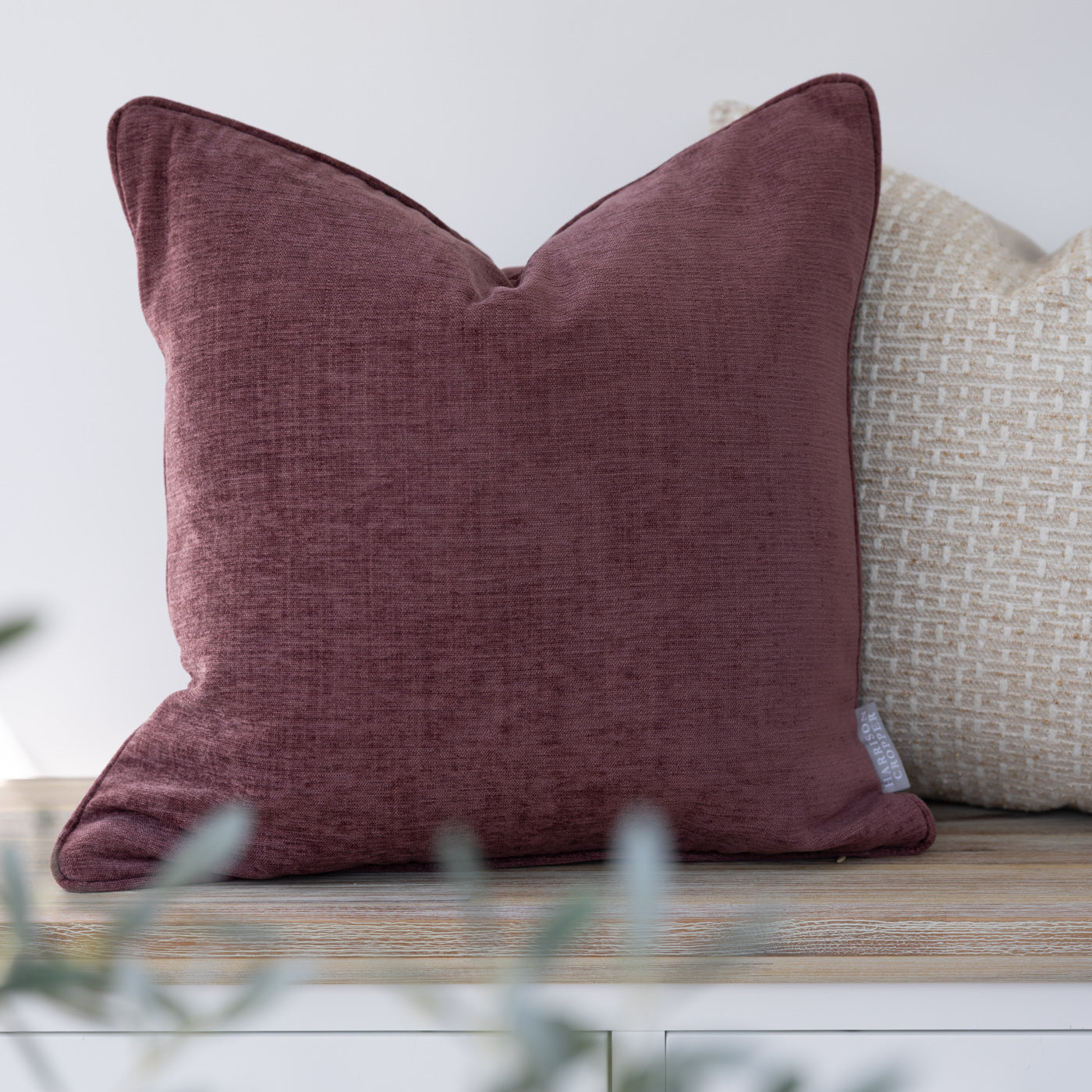Fielding Mulberry Chenille Cushion