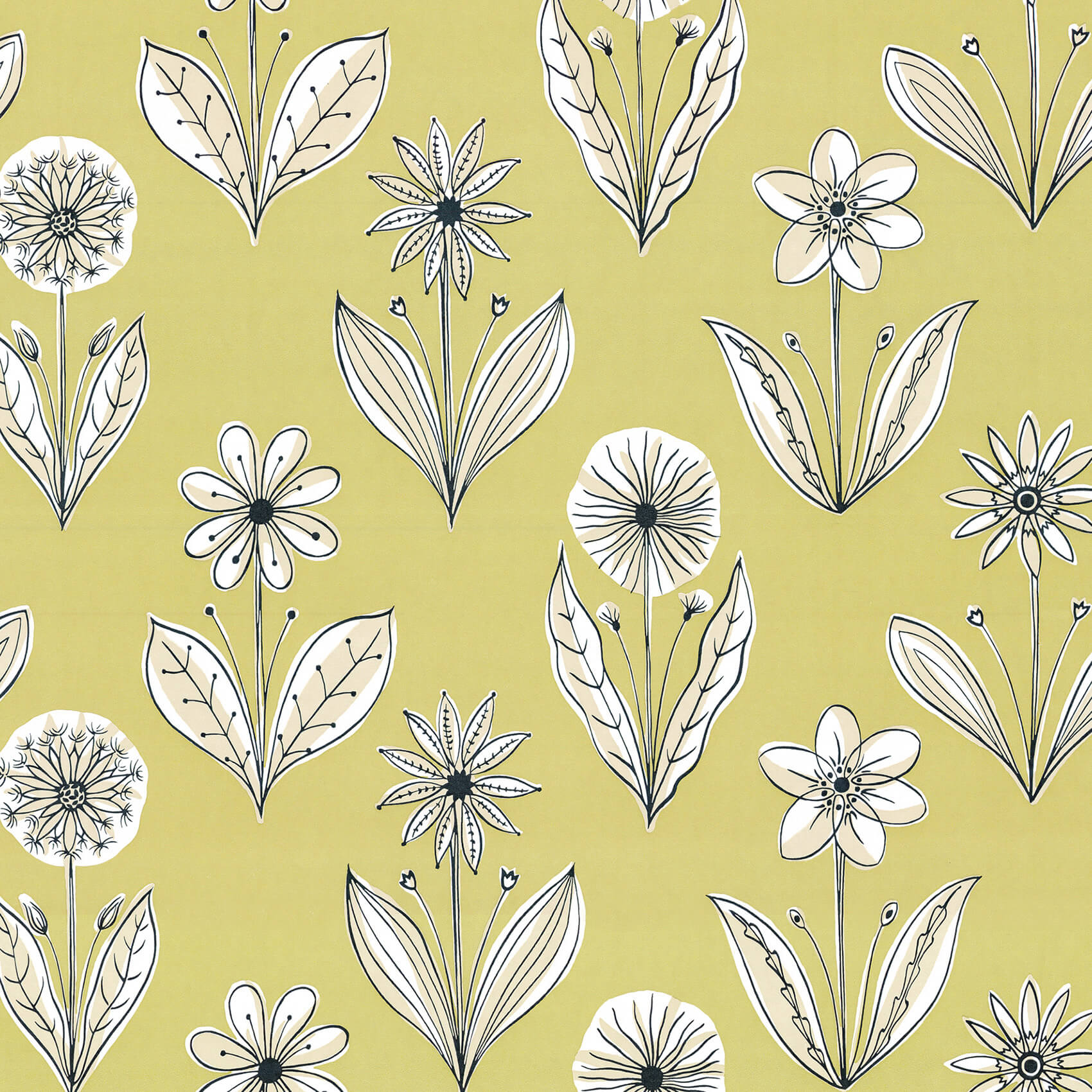 Little Greene Florette Wallpaper - AcidDrop
