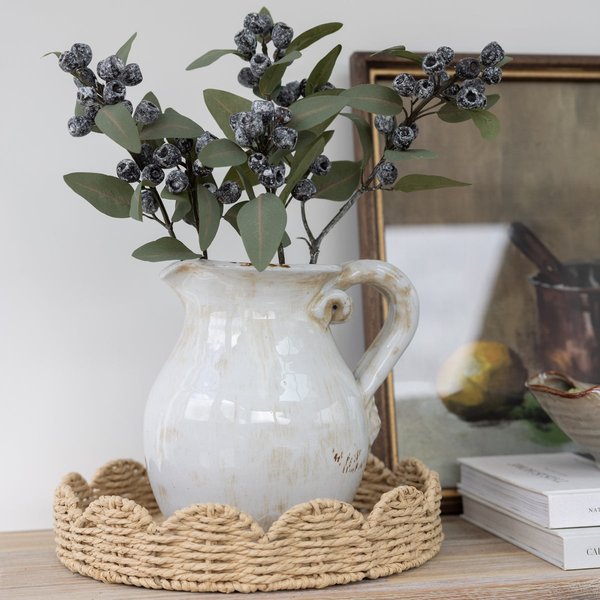 Eucalyptus Berry Faux Stem