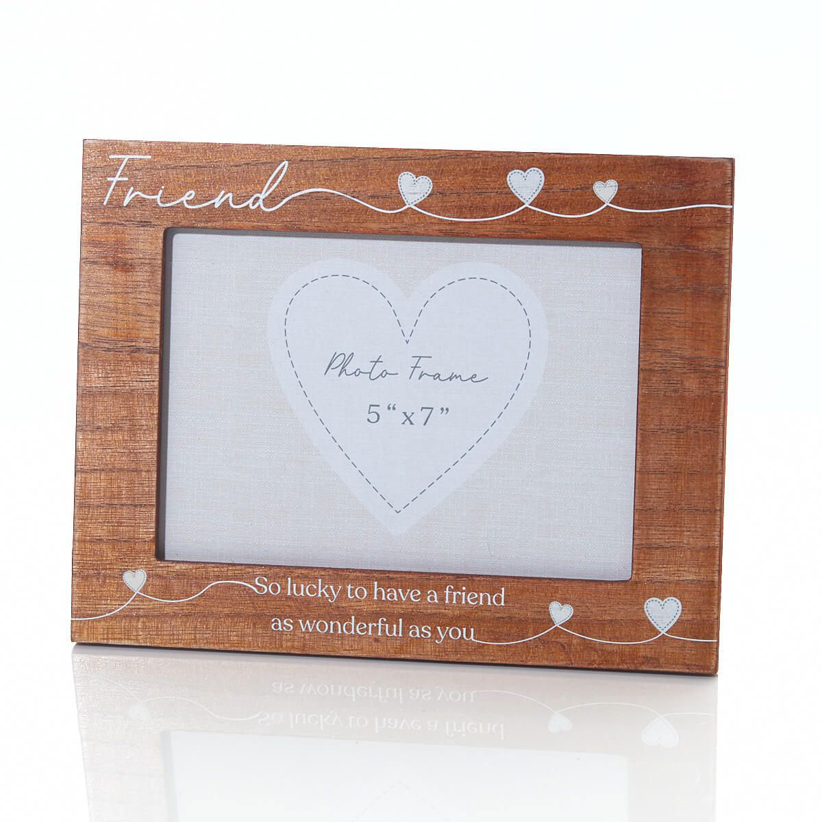 Friend Wooden Verse Photo Frame