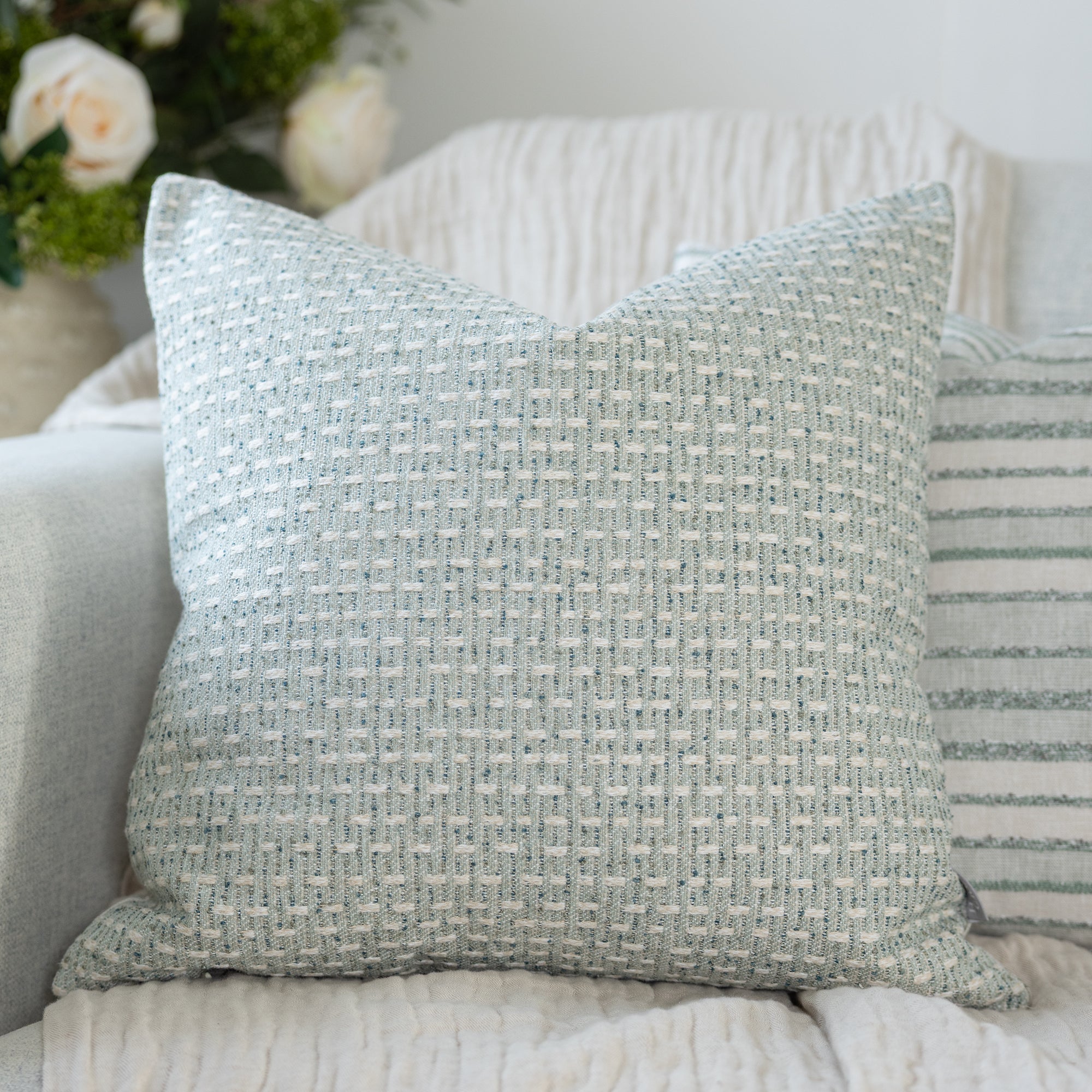 Grantley Peppermint Cushion