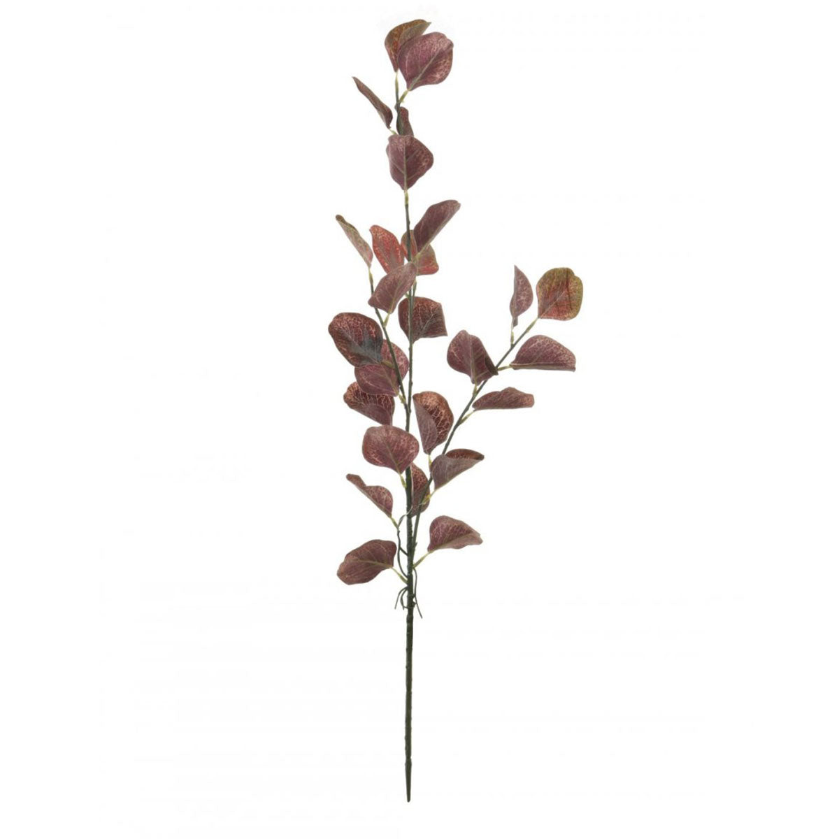 Faux Eucalyptus Stem - Burgundy