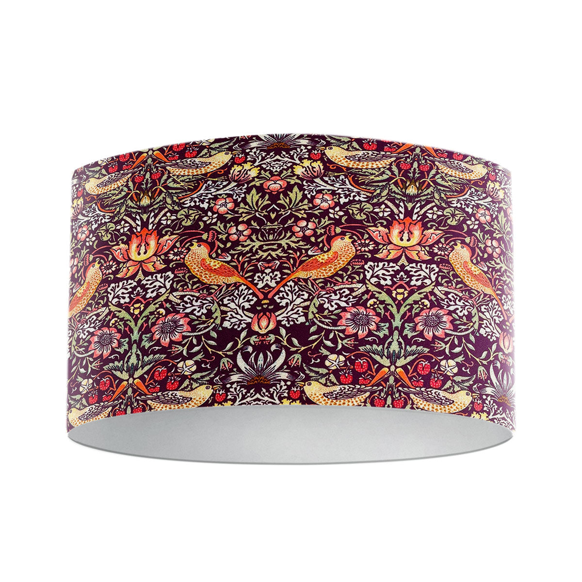 William Morris Strawberry Thief Damson Lampshade