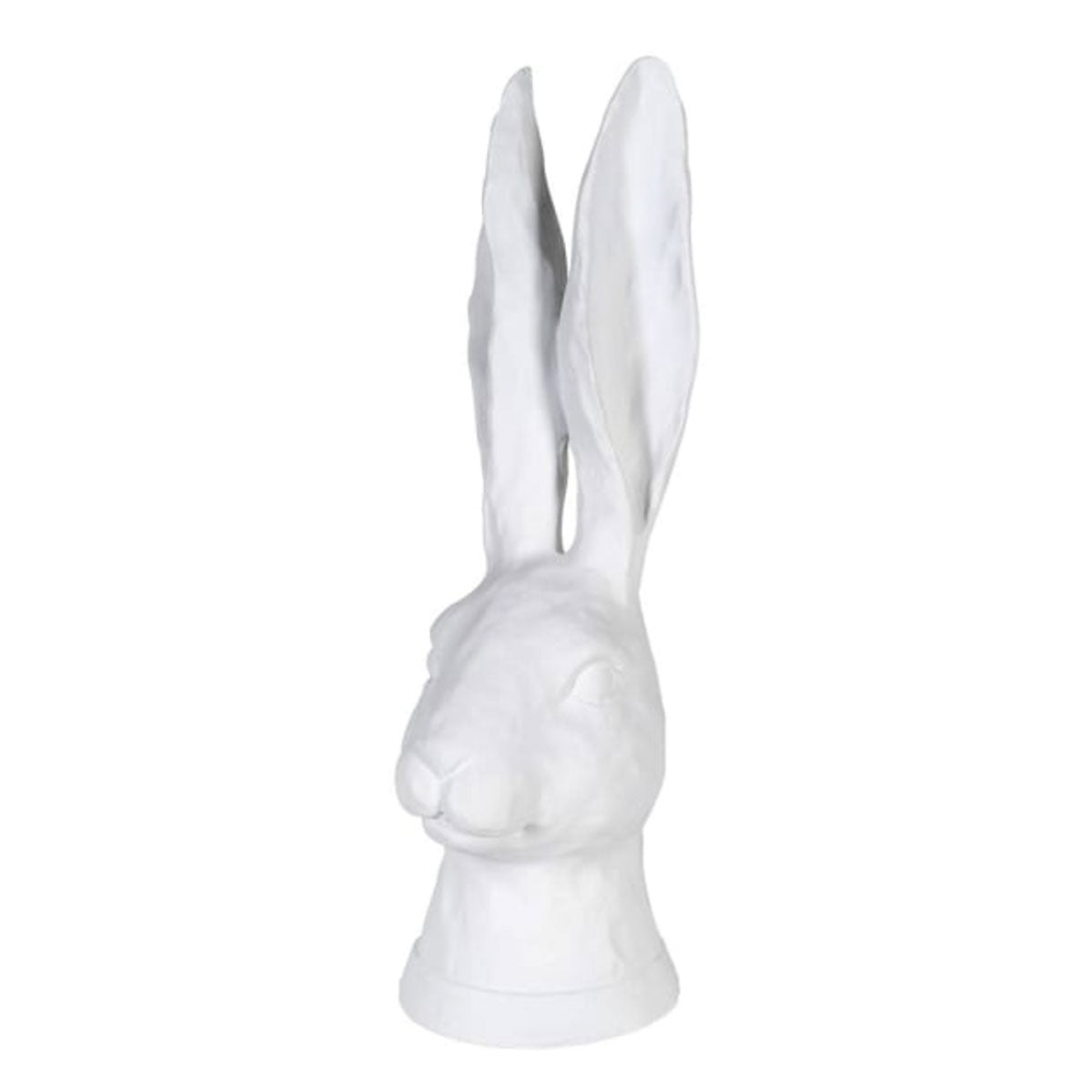 White Ears Up Rabbit Head