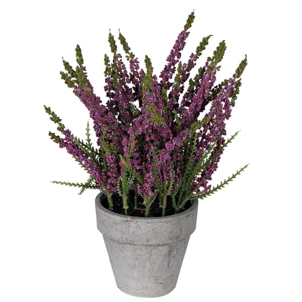 Faux Heather Plant in Pot