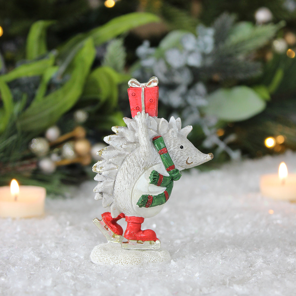 Skating Hedgehog Bearing Gift Ornament