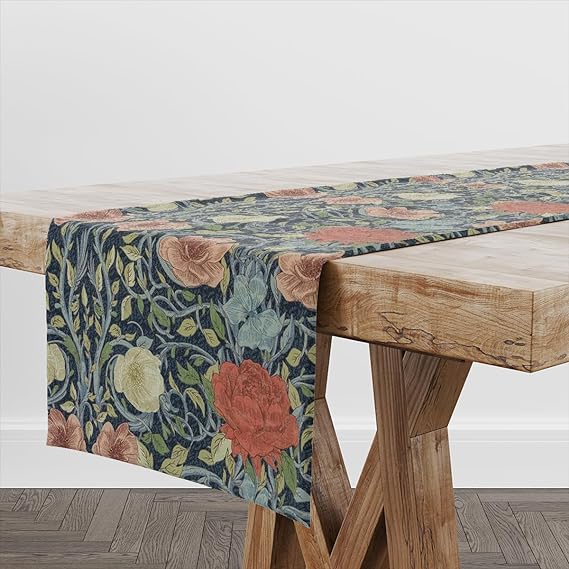 Ophelia Fabric Table Runner (Indigo)