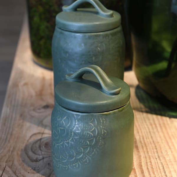 Small Olive Canister