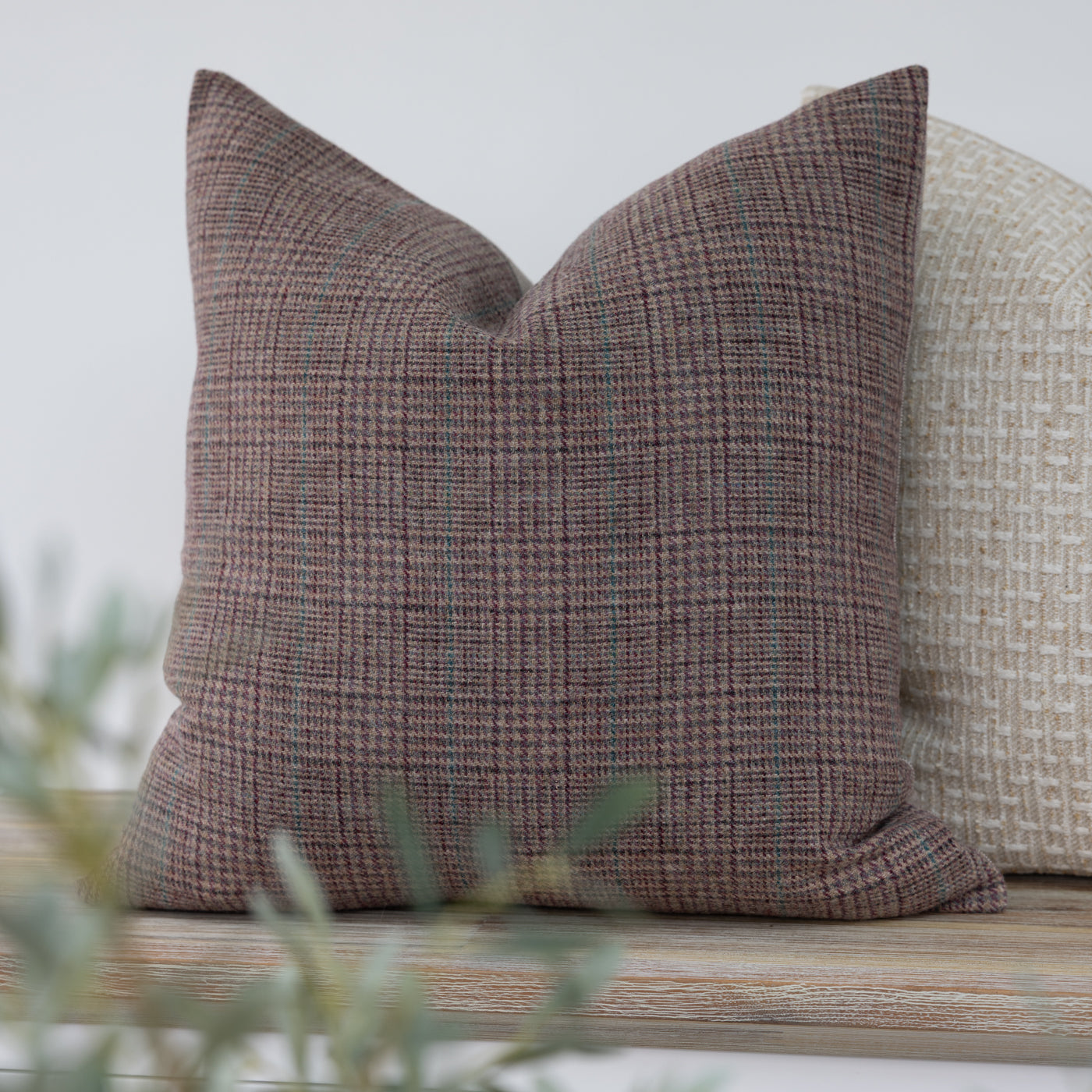 Keltie Heather Wool Tweed Cushion Cover