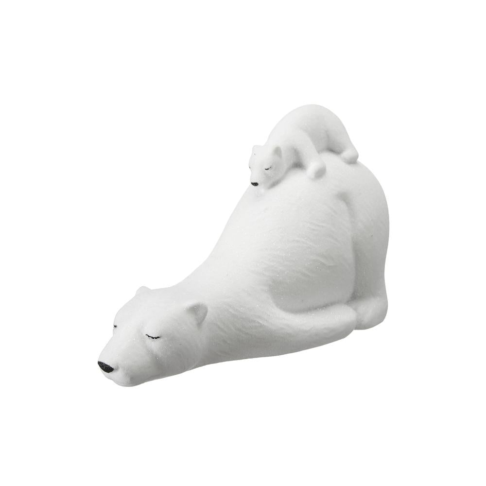 Festive Laying POLAR BEAR Figurine