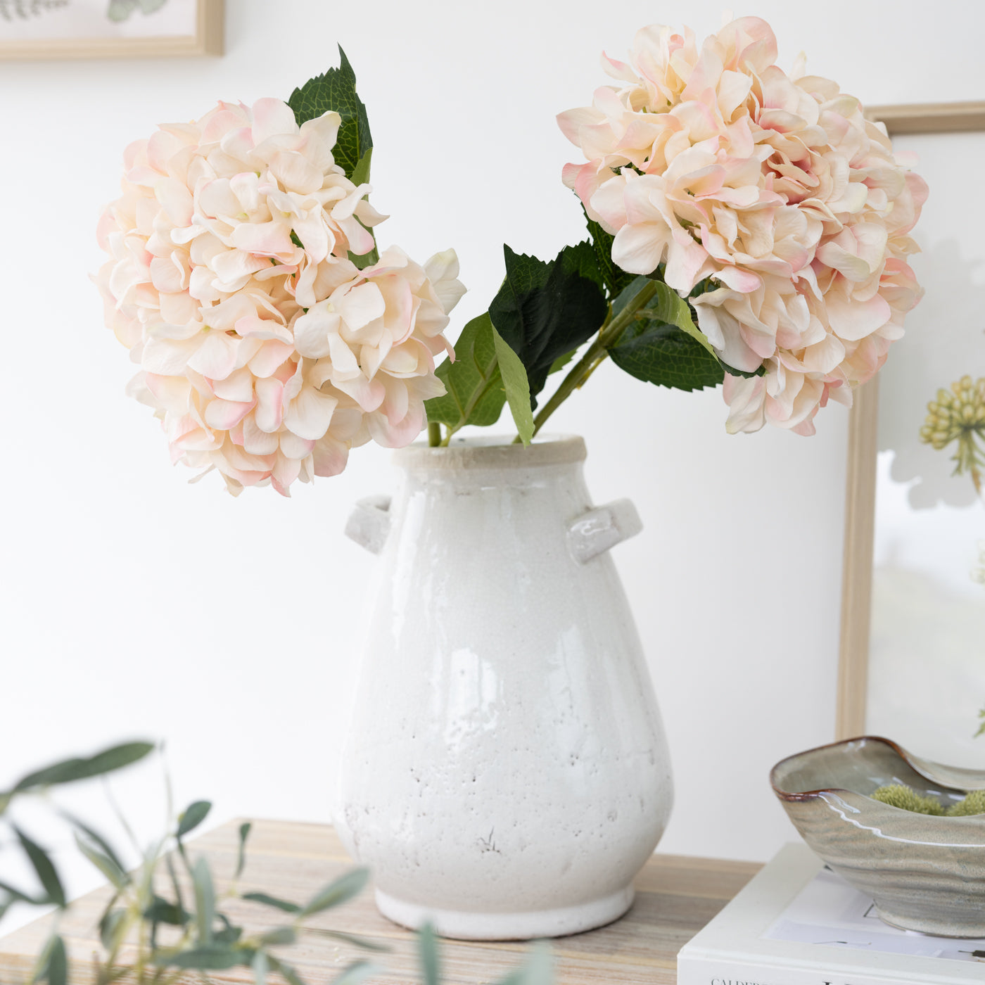 Blush Pink Hydrangea Stem