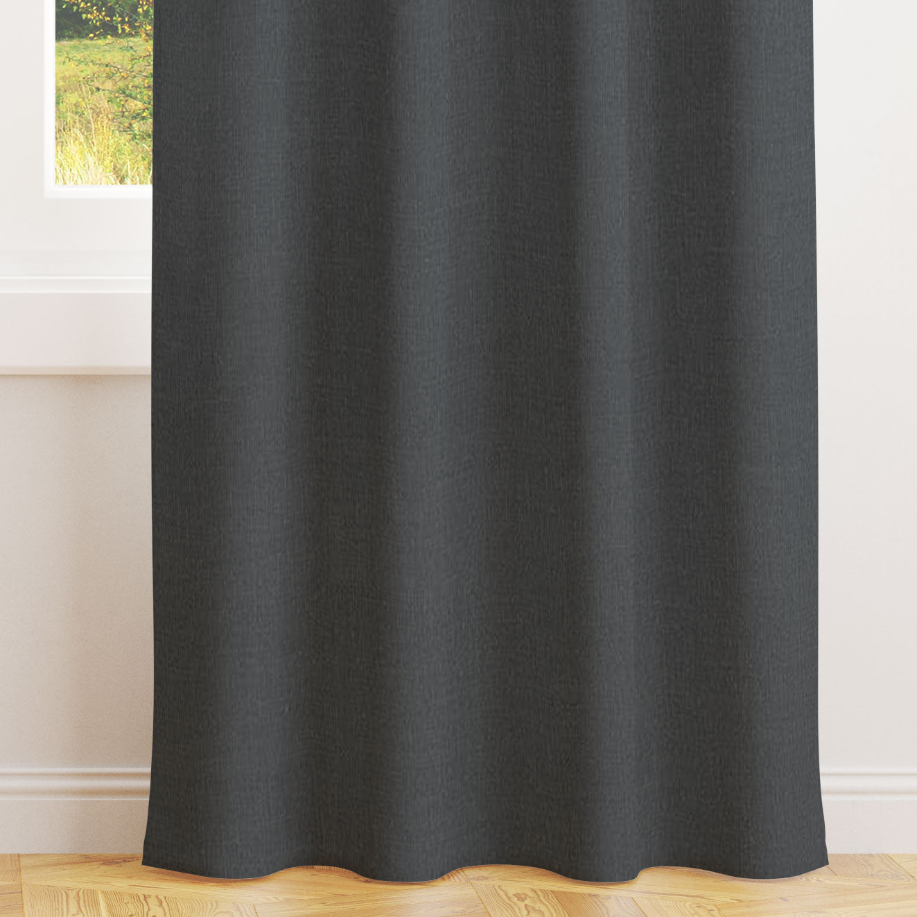 Lazio Charcoal Curtains