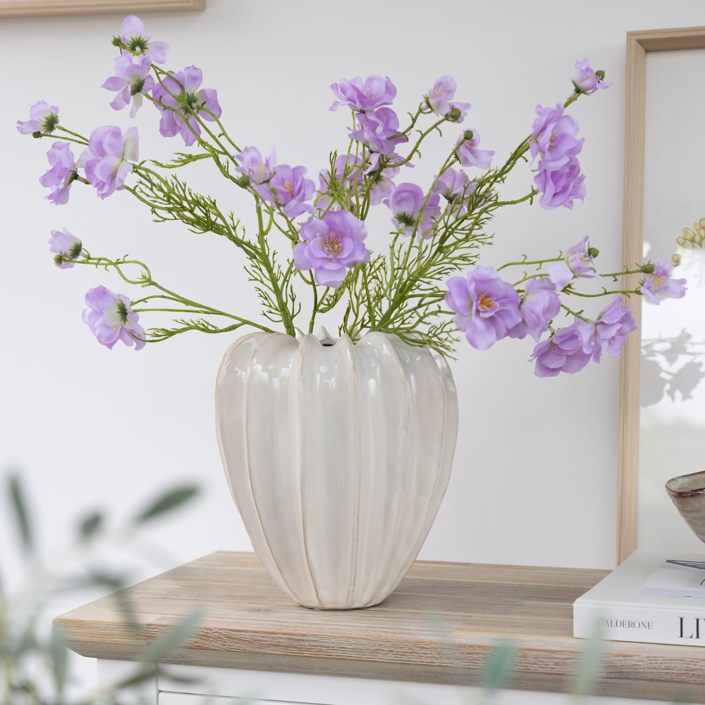 Faux Lilac Silk Spring Callie Spray