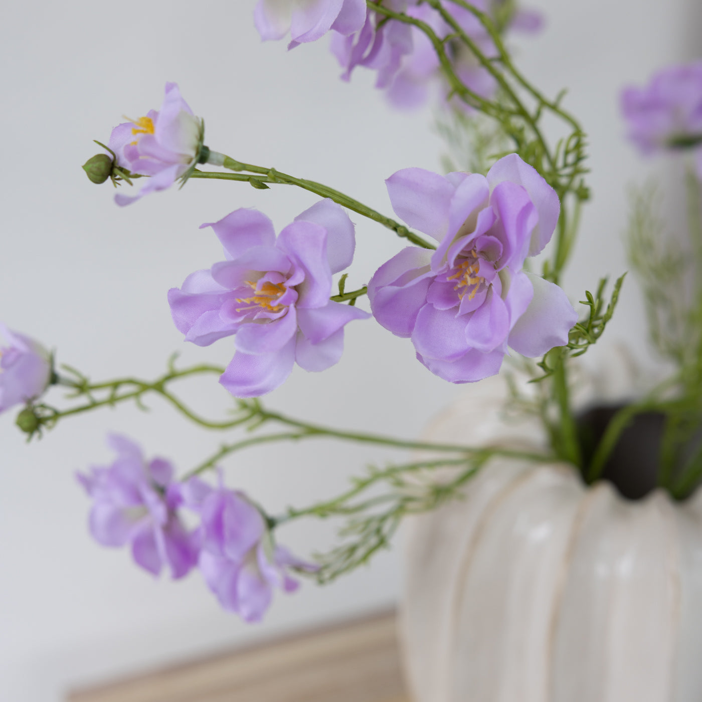 Faux Lilac Silk Spring Callie Spray