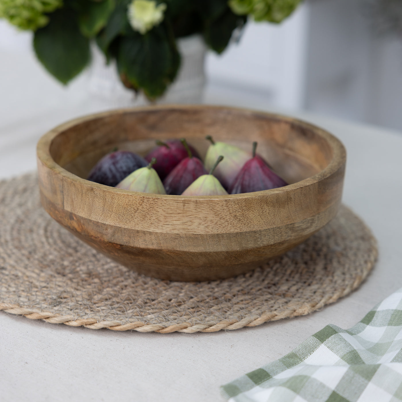 Medium Round Wooden Bowl
