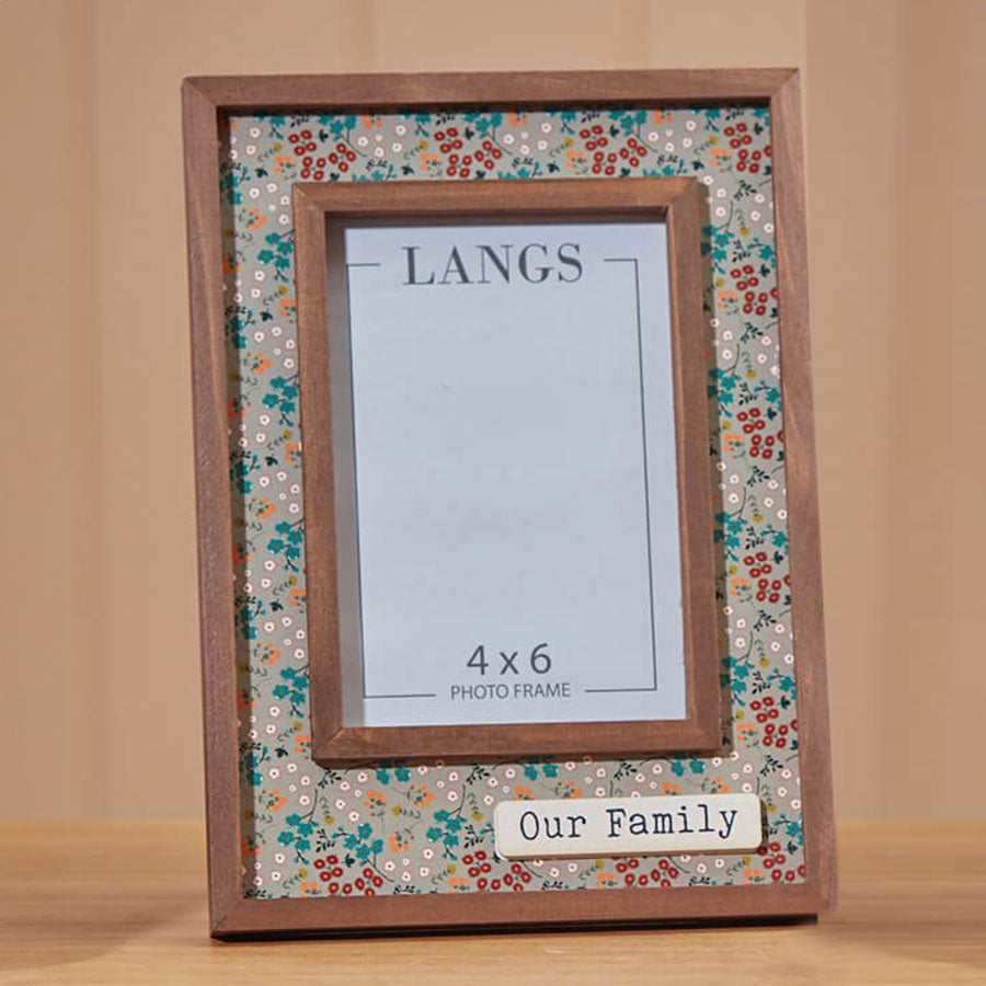 Memories Ditsy Floral Wooden Photo Frame