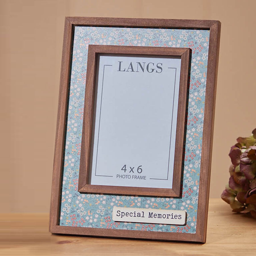 Memories Ditsy Floral Wooden Photo Frame