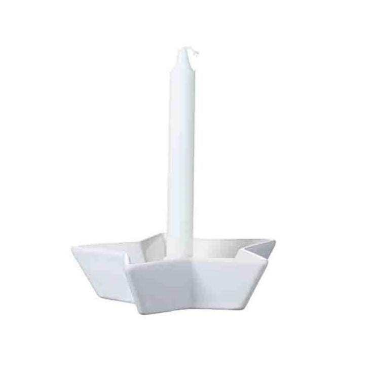 White Star Shaped NELLIE Candle Holder