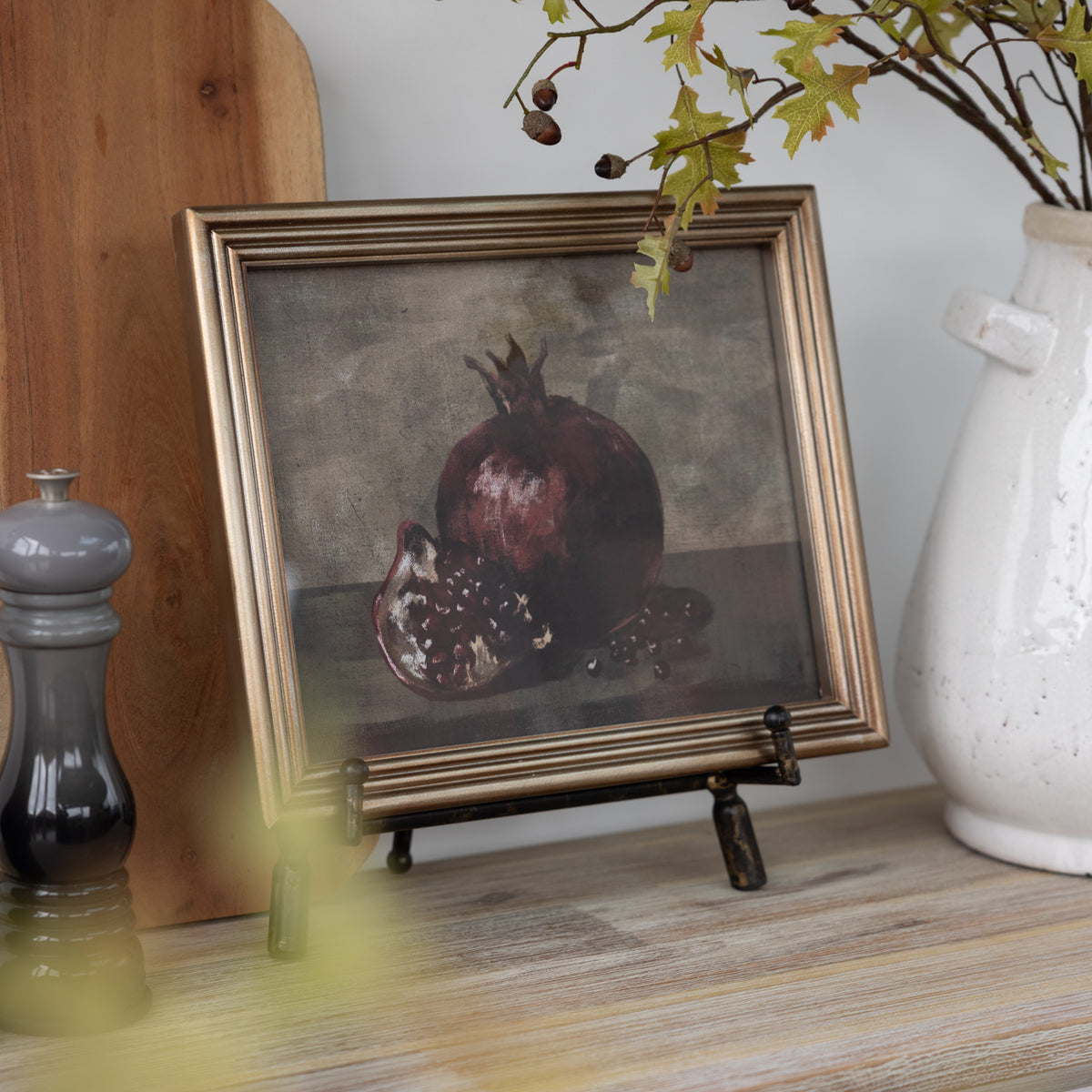 Framed Pomegranate Still Life Print