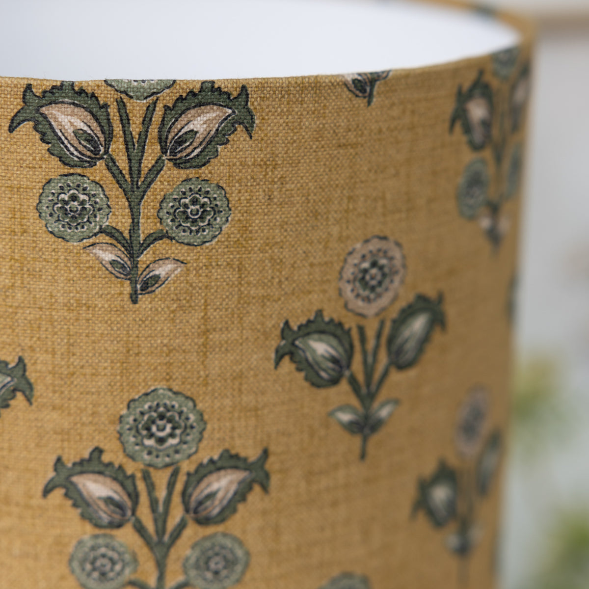 Bramble Ochre Floral Lampshade